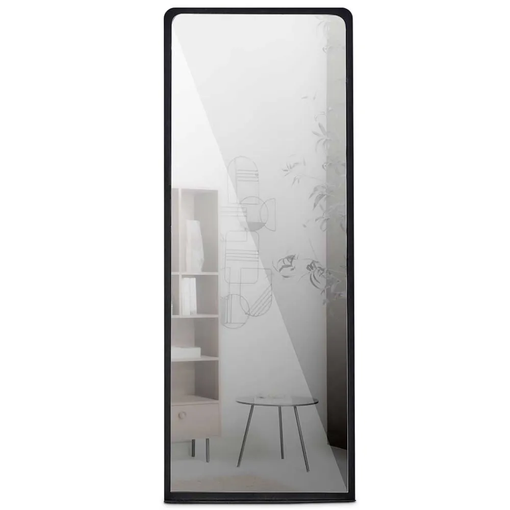 Wohnen Schwarze Möbel|Loft Möbel*50x130x10 Metallspiegel mit Ablage - Carlisa