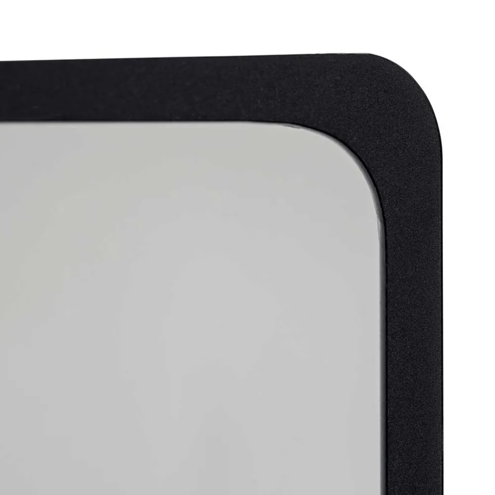 Wohnen Schwarze Möbel|Loft Möbel*50x130x10 Metallspiegel mit Ablage - Carlisa