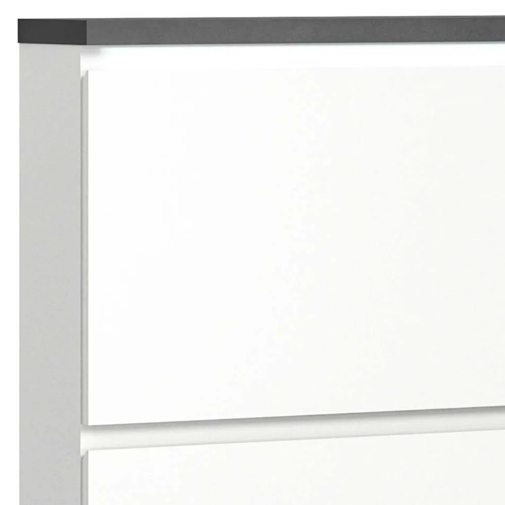 Wohnen Schuhschränke*95x127x18 Midi Schuhschrank mit drei Klappen & Tür - Suad