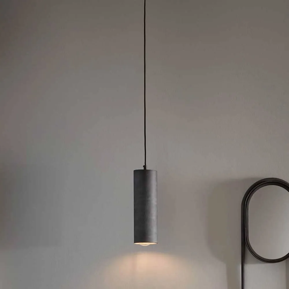 Wohnen 10x30x10 Moderne Hängeleuchte in Grau - Vattaru