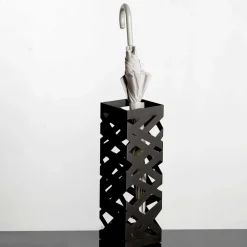 Wohnen Schirmständer*16x48x16 Moderner Schirmständer in Schwarz - Rigunac