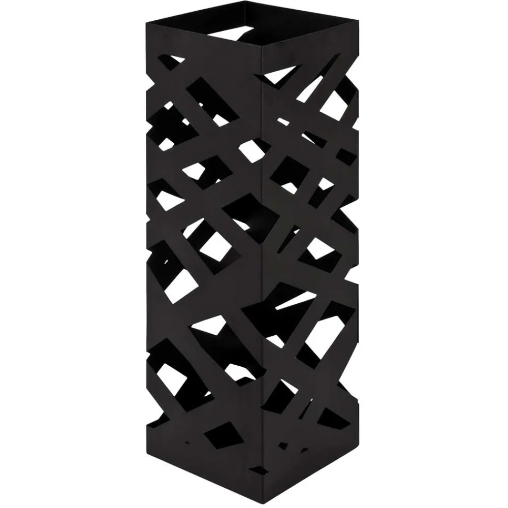 Wohnen Schirmständer*16x48x16 Moderner Schirmständer in Schwarz - Rigunac