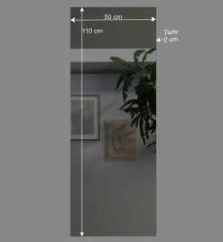 Wohnen Spiegel|Flurspiegel*50x110x2 Moderner Spiegel rahmenlos - Castalla