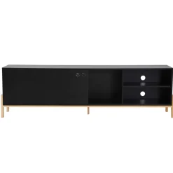 Wohnen 185x54x34 Moderner TV Unterschrank mit Schiebetür - Penanza