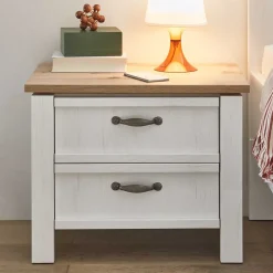 Wohnen 62x50x41 Nachtkommode im Landhausstil - Malvissa
