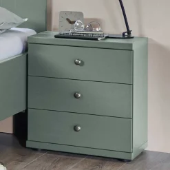 Wohnen 50x57x36 Nachtkommode in Graugrün - Rajavo