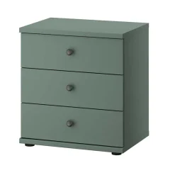 Wohnen 50x57x36 Nachtkommode in Graugrün - Rajavo