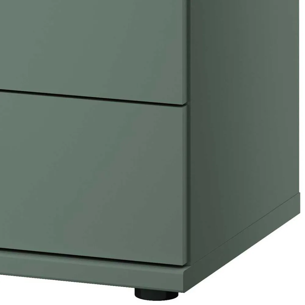 Wohnen 50x57x36 Nachtkommode in Graugrün - Rajavo