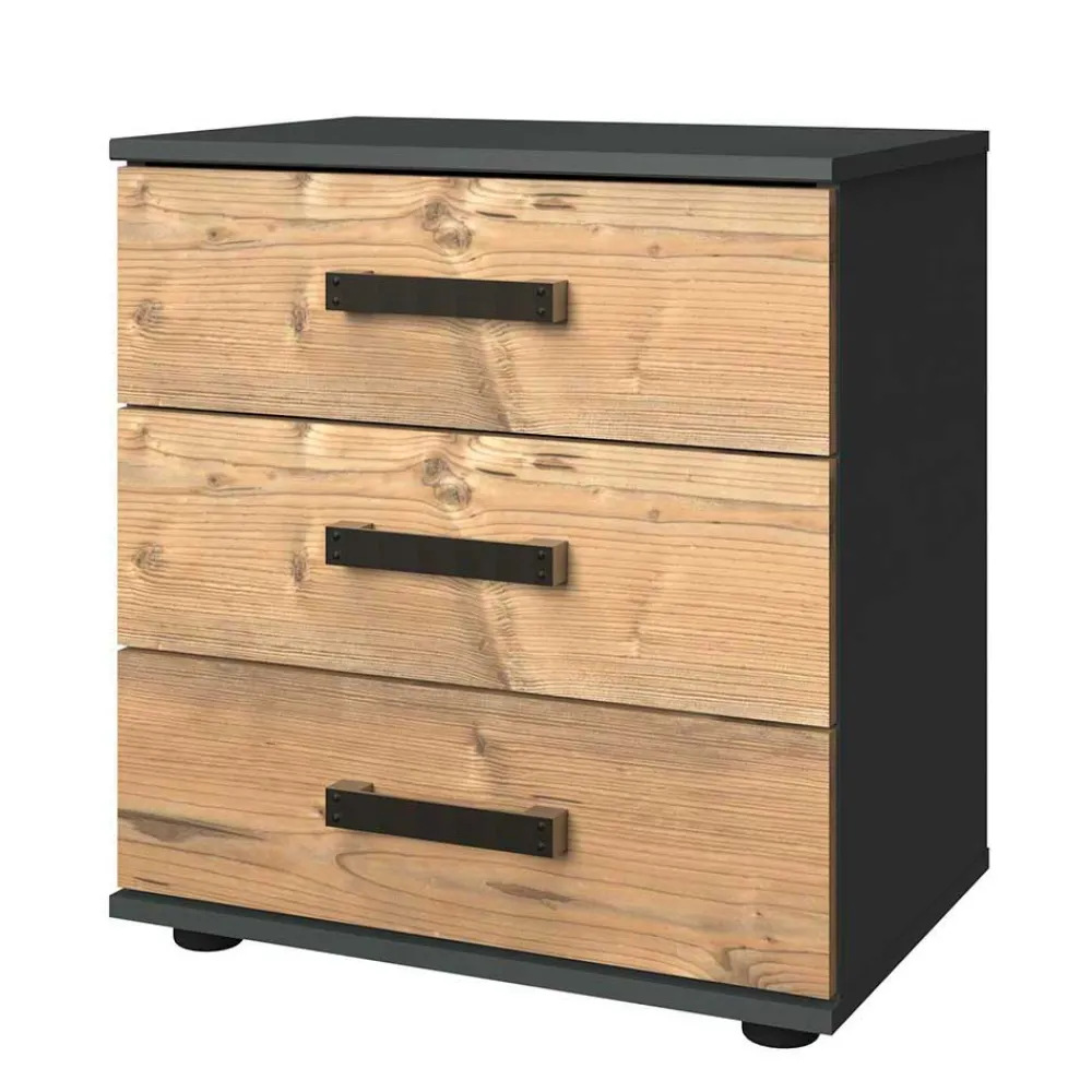 Wohnen 52x58x38 Nachtkommode in Tanne Dekor - Ardila