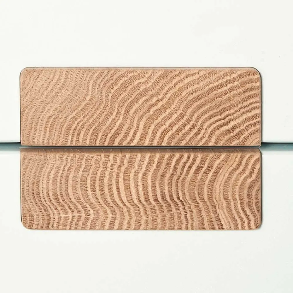 Wohnen Weiße Möbel|Nachttische*40x50x40 Nachtkommode in Weiß & Eiche - Julecas