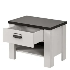 Wohnen Nachttische|Sideboards & Kommoden*60x46x39 Nachtkommode mit Fach und Schublade - Tramos