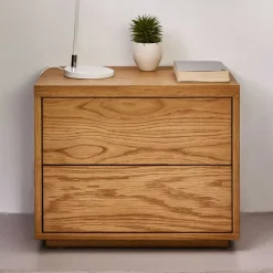 Wohnen 53x44x36 Nachtkommode mit Sockel - Elastian