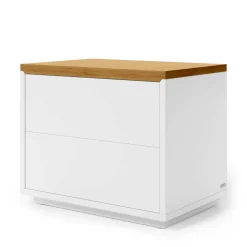 Wohnen 53x44x36 Nachtkommode mit Sockelgestell - Vintilias