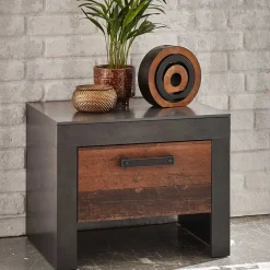Wohnen Kommoden|Nachttische*55x45x43 Nachtkommode mit Wangengestell - Timuras