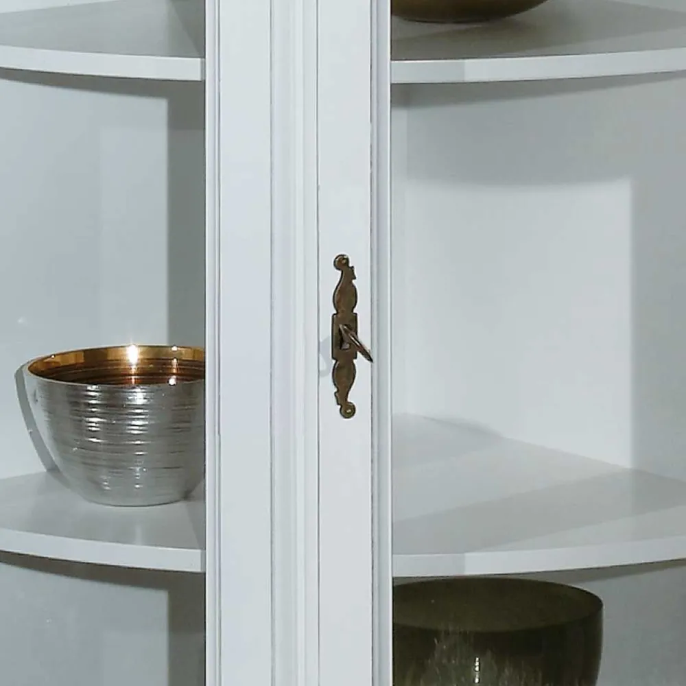 Wohnen Wohnzimmerschränke|Vintage Möbel*52x112x52 Niedrige Eckvitrine im Vintage Look - Zarinas