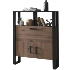 Wohnen Esszimmerschränke*101x134x39 Offener Schrank in Nussbaum NB - Dudleys