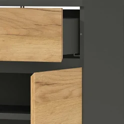 Wohnen Büroschränke*80x120x40 Office Vertiko in Wildeiche Optik - Contrage