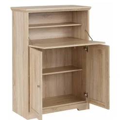 Wohnen Esszimmerschränke*81x116x39 Officeschrank Sekretär in Eiche Dekor - Rienva
