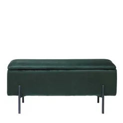 Wohnen 95x46x37 Polsterbank in Grün Samt - Vongura