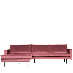 Wohnen Schwarze Möbel|Retro Möbel*300x85x155 Polsterecke in Pink & Schwarz - Majanco