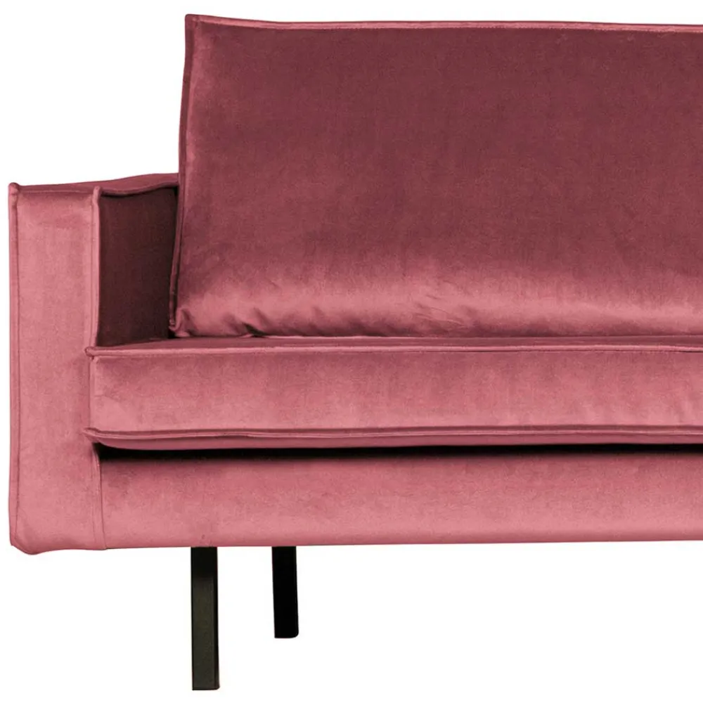 Wohnen Schwarze Möbel|Retro Möbel*300x85x155 Polsterecke in Pink & Schwarz - Majanco
