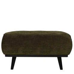 Wohnen Barhocker*80x40x55 Polsterhocker in Dunkelgrün - Pleano