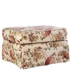 Wohnen Barhocker|Sessel & Hocker*74x52x60 Polsterhocker mit Blumen Stoff - Kammas
