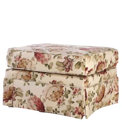 Wohnen Barhocker|Sessel & Hocker*74x52x60 Polsterhocker mit Blumen Stoff - Kammas