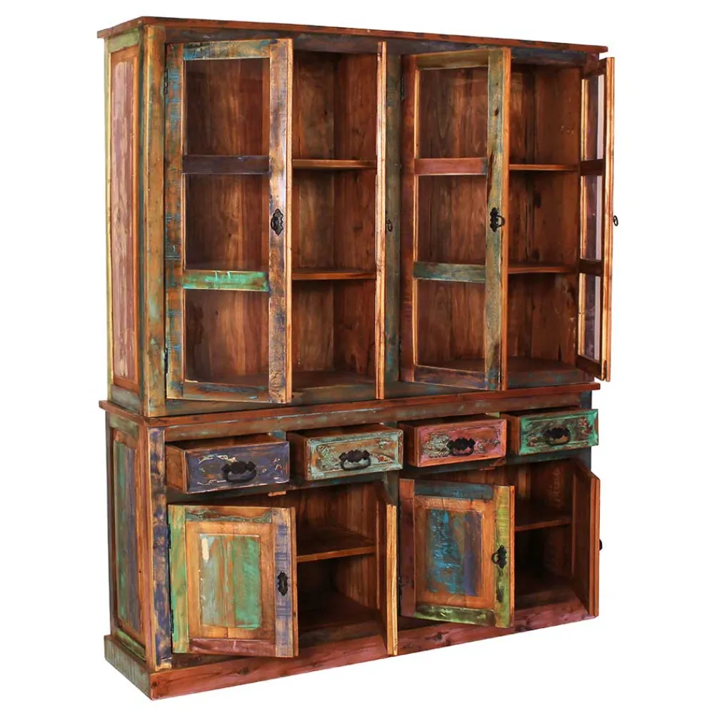 Wohnen 160x190x40 Recyclingholz Anrichte im Shabby Chic - Jamaica