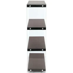 Wohnen Braune Möbel|Glasmöbel*83x113x30 Regal in Walnussfarben MDF - Ucera