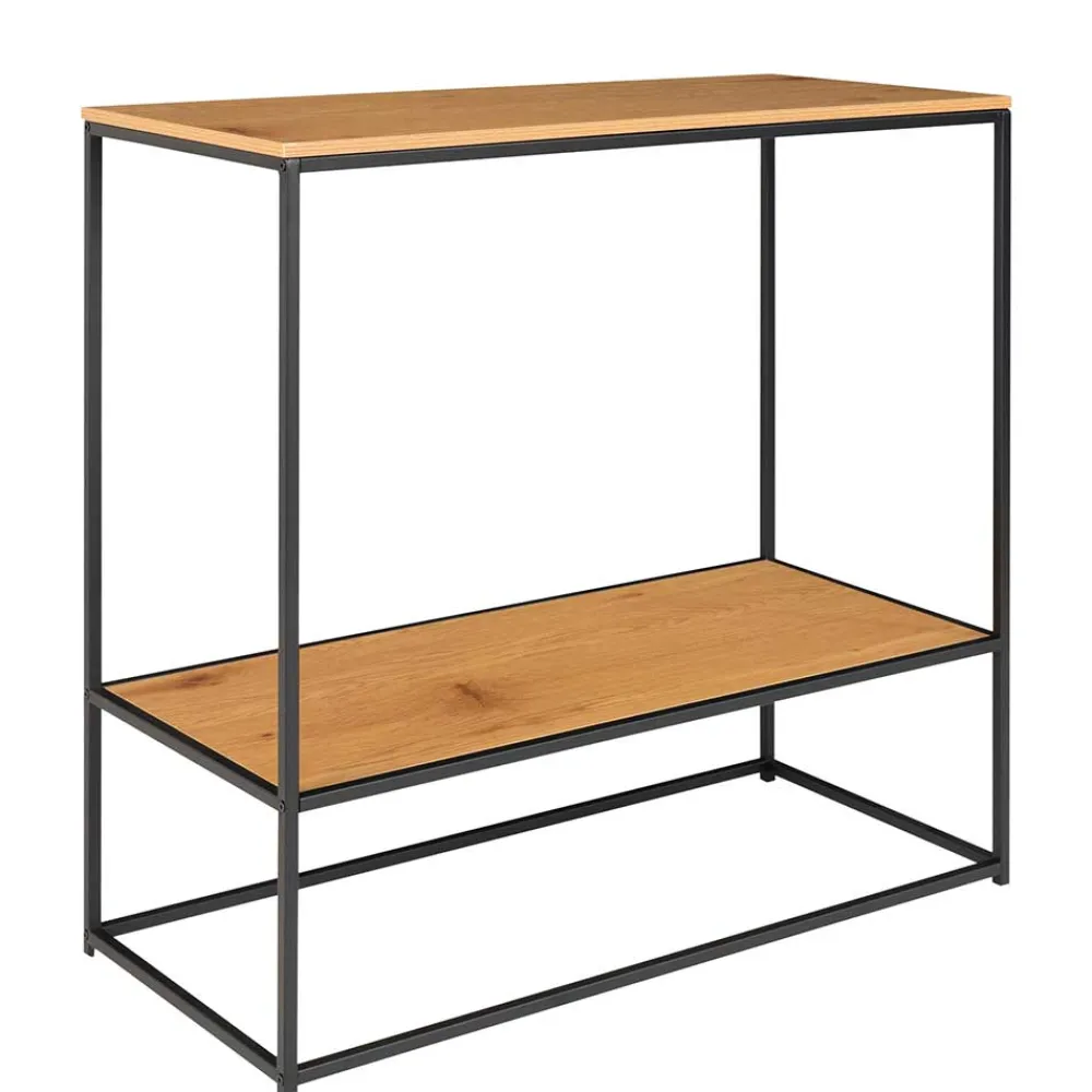 Wohnen Telefontische*80x80x36 Regal Konsolentisch in Eiche Optik - Genyna