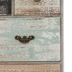 Wohnen Esszimmerregale|Regale*58x69x15 Regal mit 7 Schubladen & 3 Haken - Jaypur