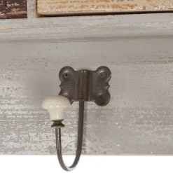 Wohnen Esszimmerregale|Regale*58x69x15 Regal mit 7 Schubladen & 3 Haken - Jaypur