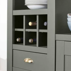 Wohnen 68x207x45 Regal mit Schublade & 11 Fächern - Eylan