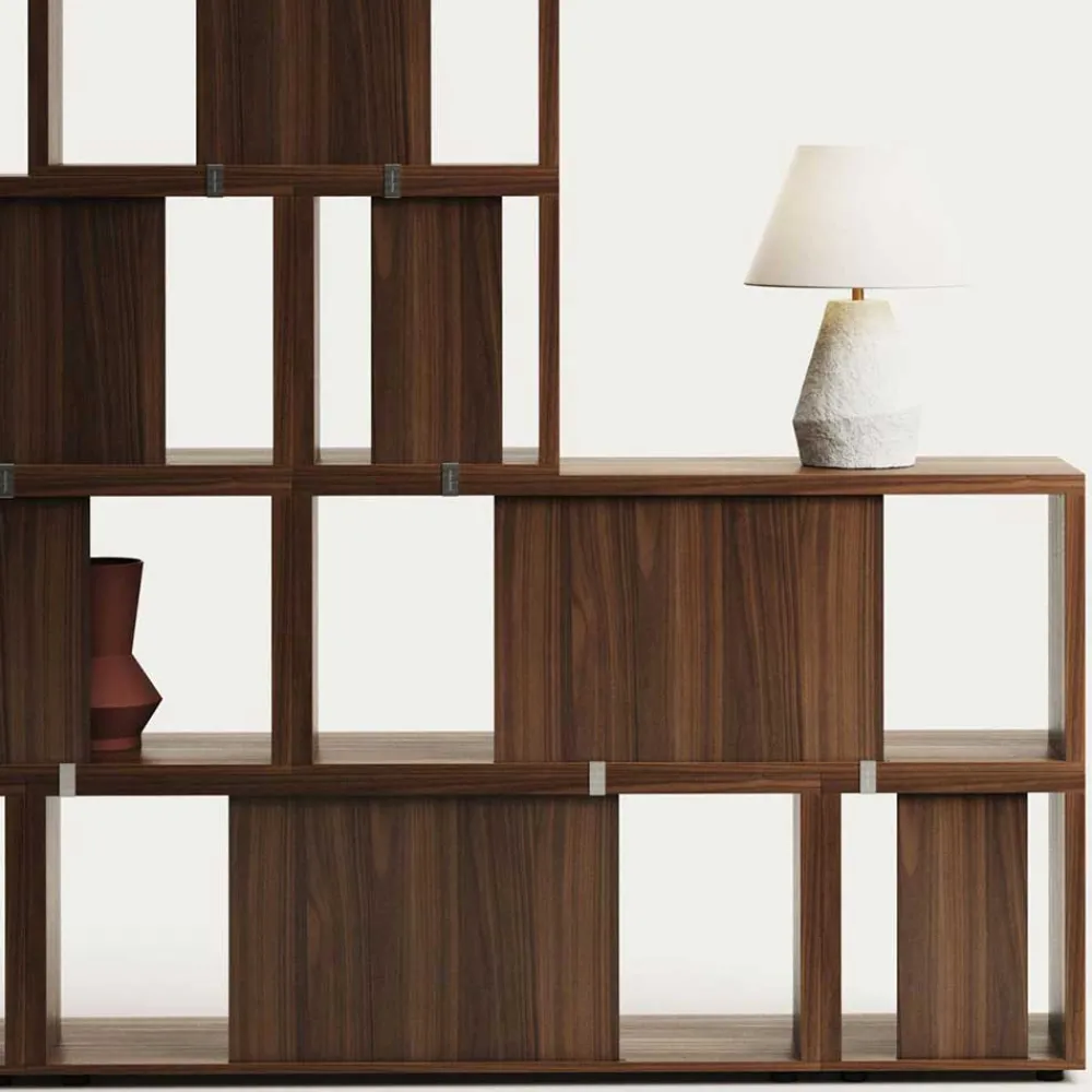 Wohnen 101x38x30 Regel Element in Nussbaum Furnier - Lician