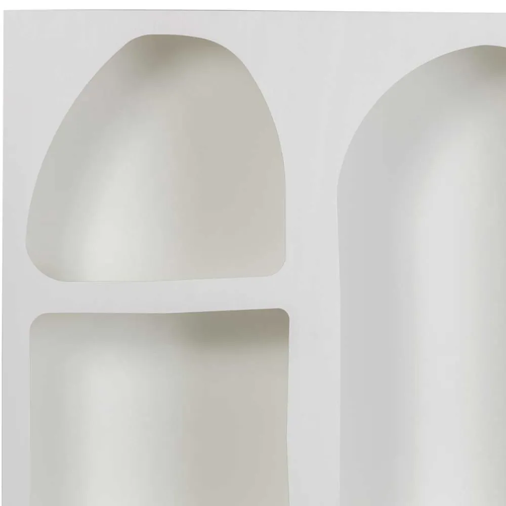 Wohnen Wohnzimmer-Regale|Retro Möbel*95x180x32 Retro Design Regal in Weiß - Tom