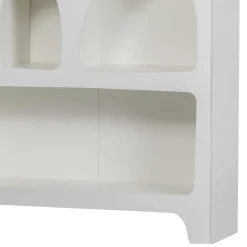 Wohnen Wohnzimmer-Regale|Retro Möbel*95x180x32 Retro Design Regal in Weiß - Tom