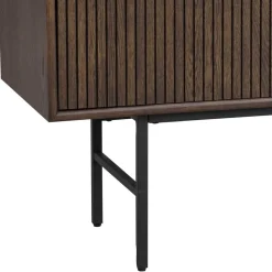 Wohnen 160x75x42 Retro Design Sideboard in Eiche dunkel - Cuzliav