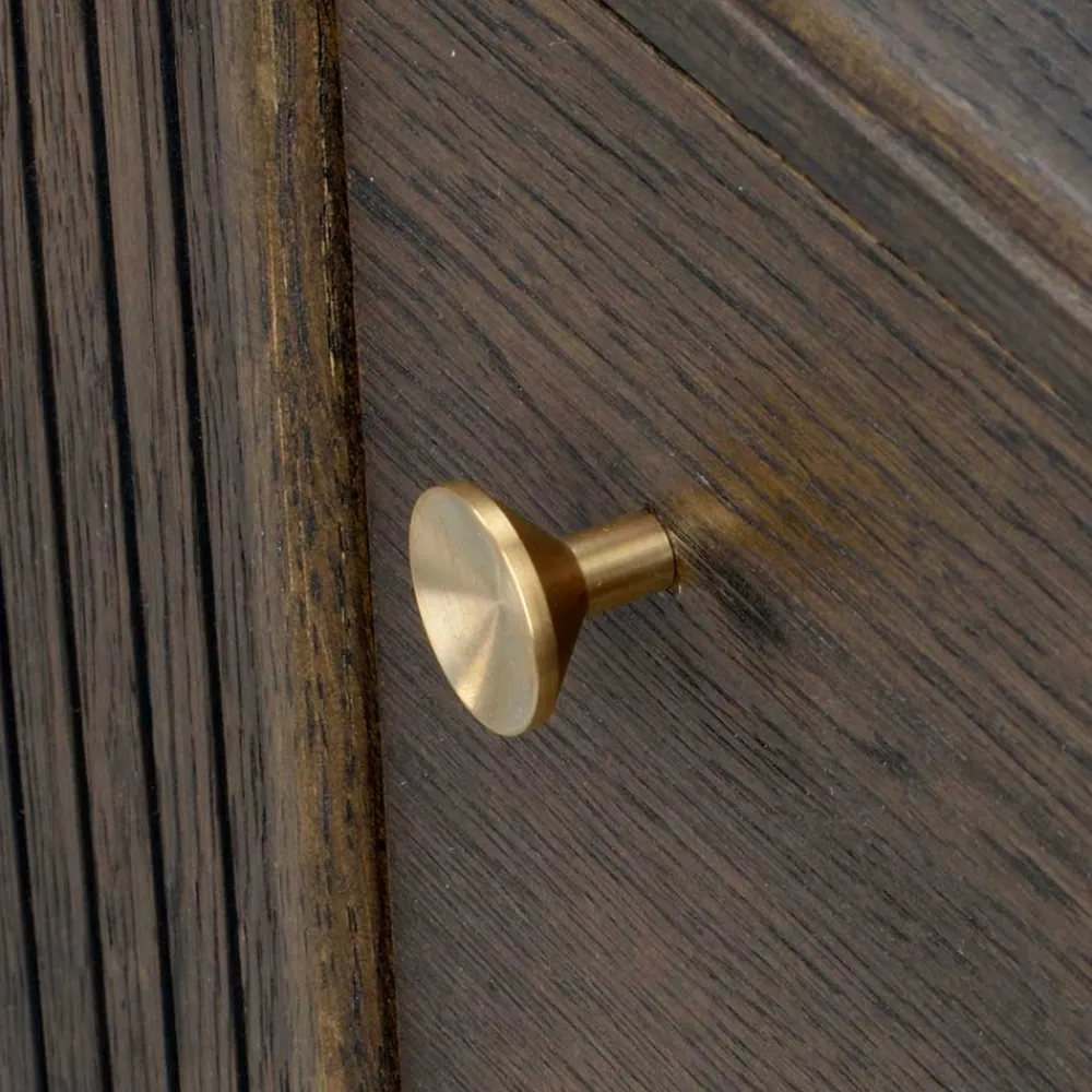 Wohnen 160x75x42 Retro Design Sideboard in Eiche dunkel - Cuzliav