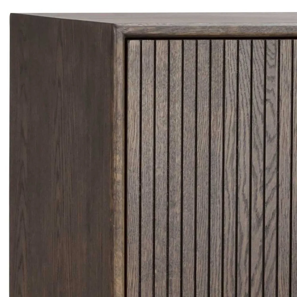 Wohnen 160x75x42 Retro Design Sideboard in Eiche dunkel - Cuzliav