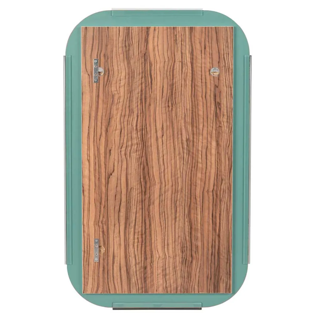 Wohnen Spiegel|Flurspiegel*101x61x2 Retro Hängespiegel mit Glasrahmen - Bageria