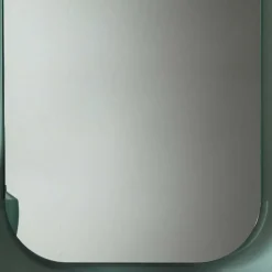 Wohnen Spiegel|Flurspiegel*101x61x2 Retro Hängespiegel mit Glasrahmen - Bageria