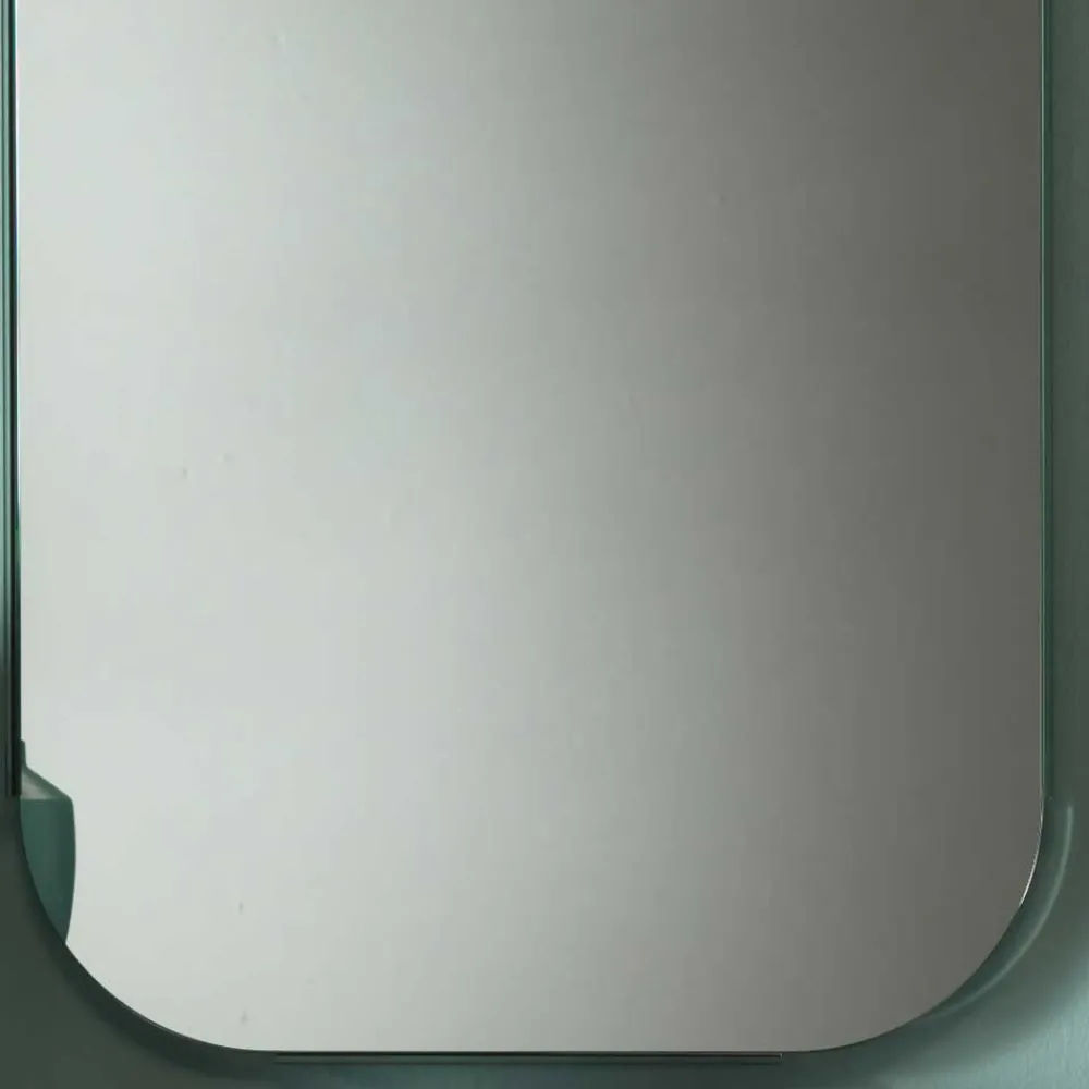 Wohnen Spiegel|Flurspiegel*101x61x2 Retro Hängespiegel mit Glasrahmen - Bageria