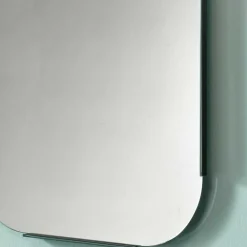 Wohnen Spiegel|Flurspiegel*101x61x2 Retro Hängespiegel mit Glasrahmen - Bageria