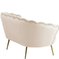 Wohnen Retro Möbel|Sofas*136x78x76 Retro Sofa im Muschel Design - Abboras