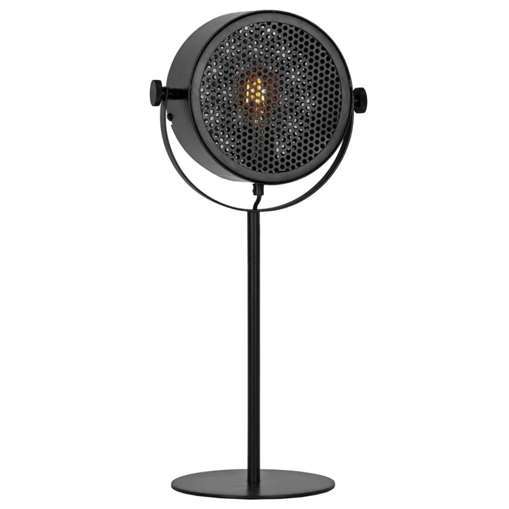 Wohnen 20x60x20 Retro Tischleuchte in Schwarz - Nadelles