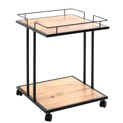 Wohnen Servierwagen|Teewagen*45x60x45 Rollbarer Beistelltisch quadratisch - Jonida