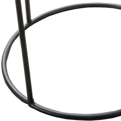 Wohnen Telefontische*47x58x47 Runder Beistelltisch in Zinkfarben - Ebruar