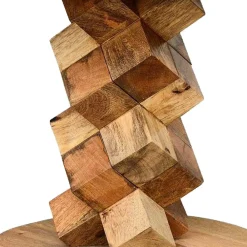 Wohnen Designermöbel*40x45x40 runder Designtisch aus Massivholz - Sanyra