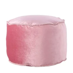 Wohnen 47x32x47 Samt Hocker Pouf in Rosa - Strada